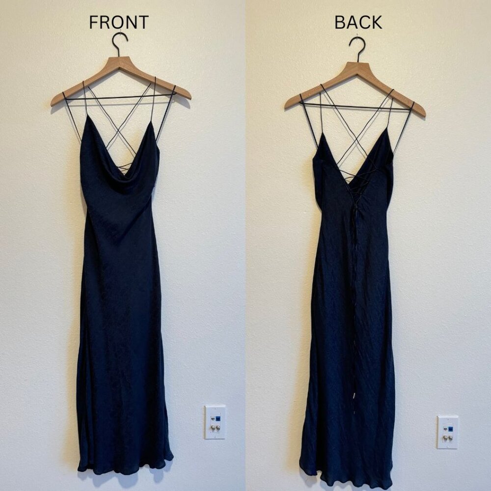 Finders Keepers Navy Dress XS (wedding guest)